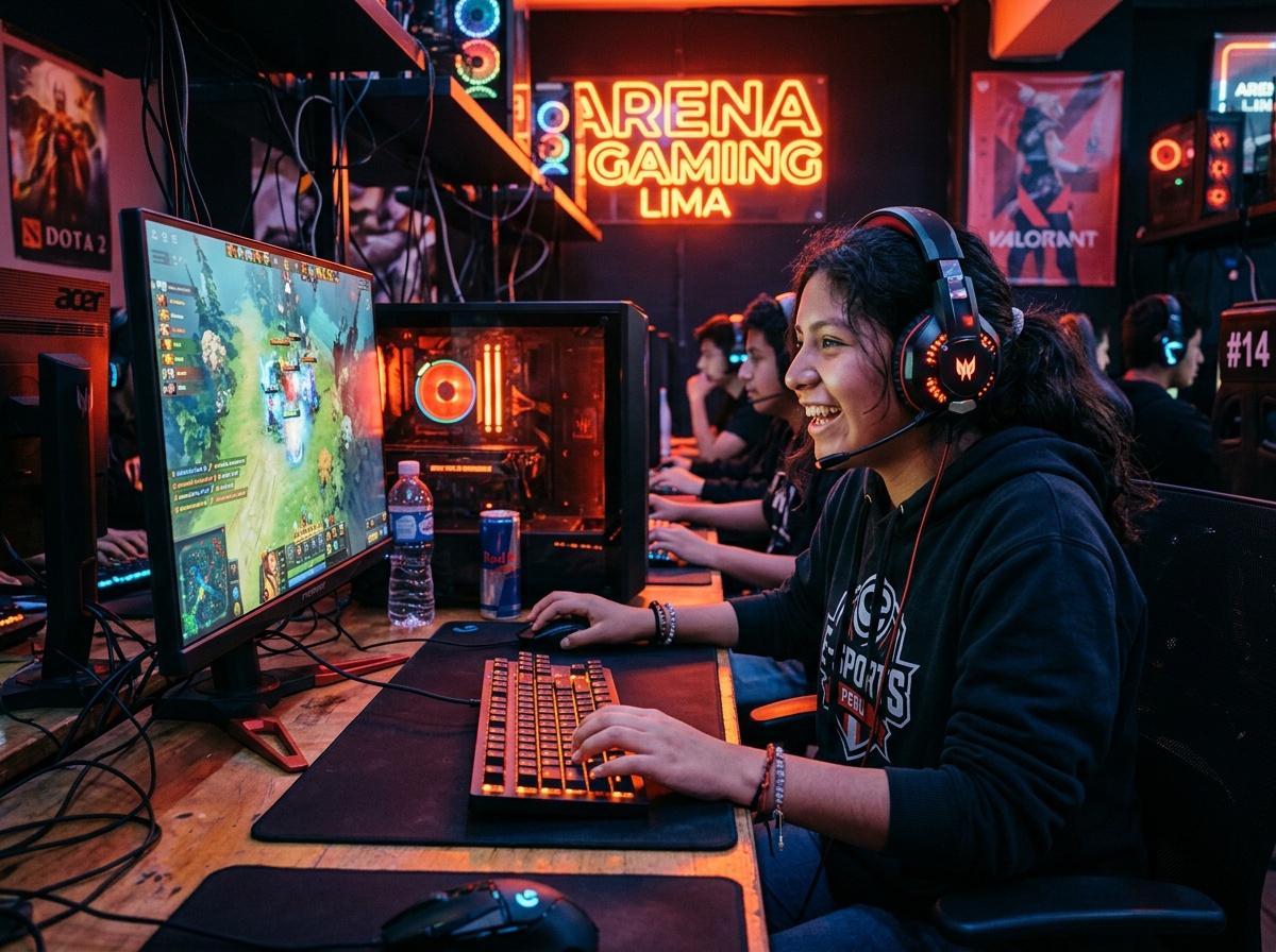 Gamer en Play Hub Peru